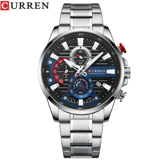 Reloj Curren 8415 Hombre Plateado Acero inoxidable