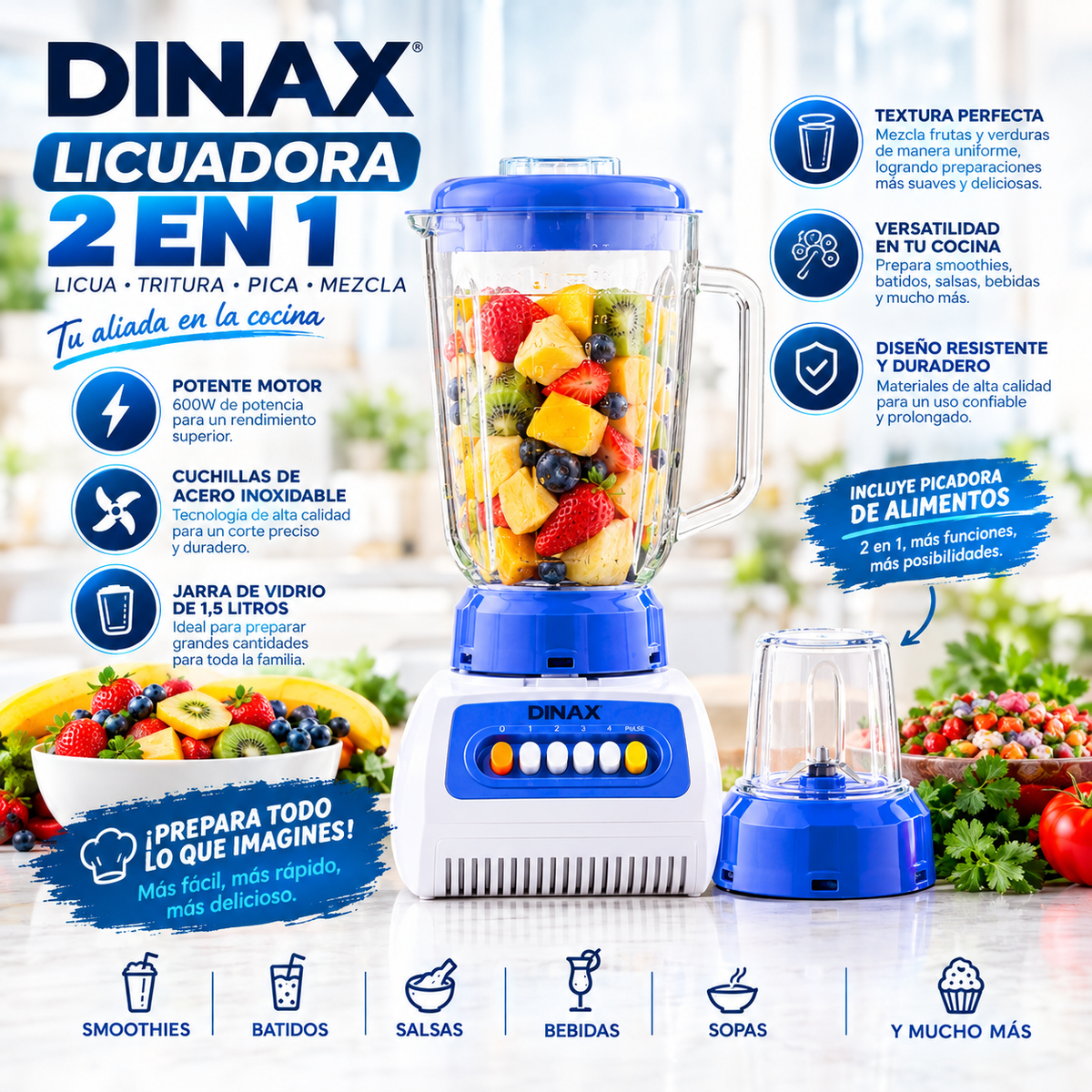 Licuadora Profesional Electrica + ENVIO GRATIS + REGALO
