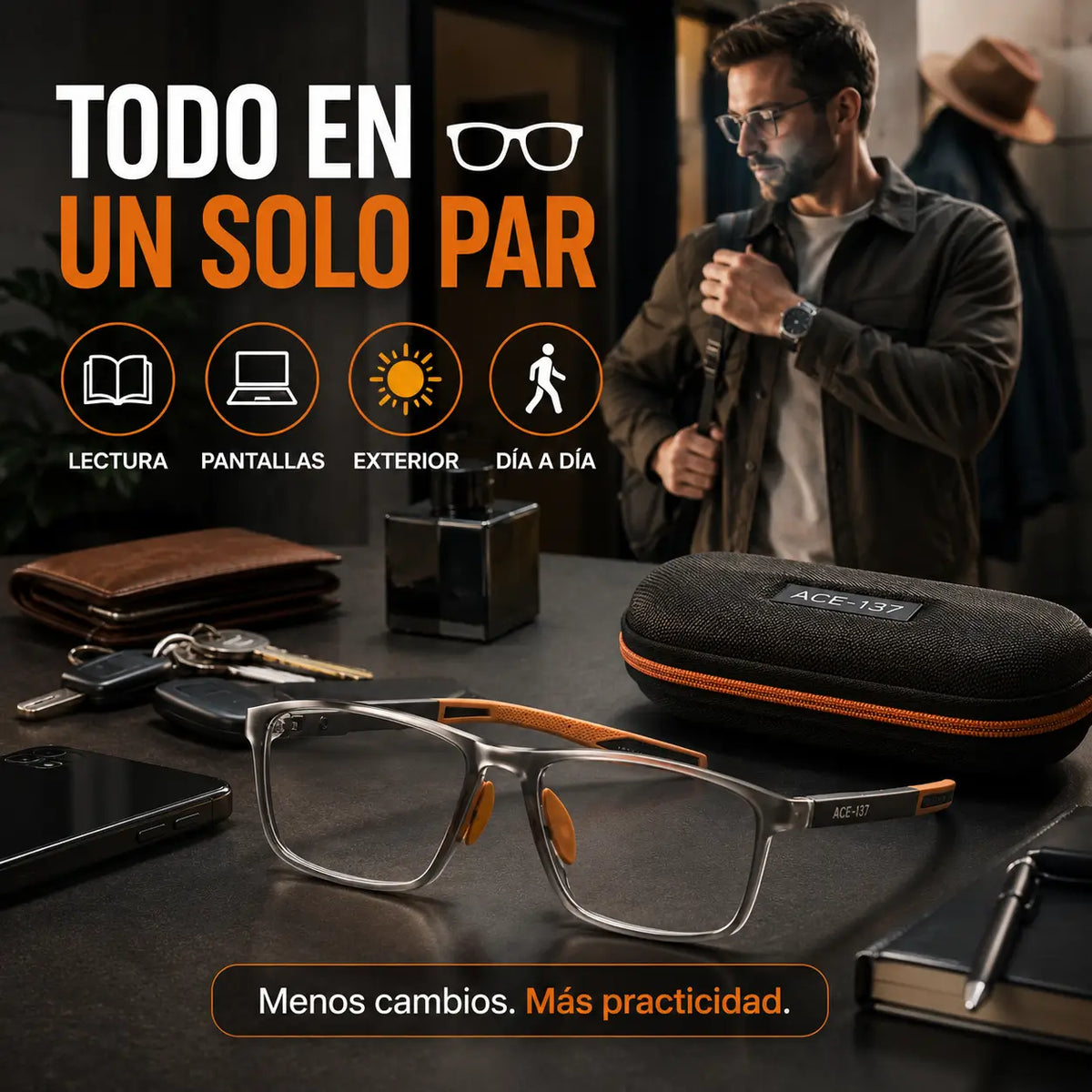 OptiFlex TR90®: Gafas Multifocales Fotocromáticas con Filtro de Luz Azul + ENVIO GRATIS + REGALO