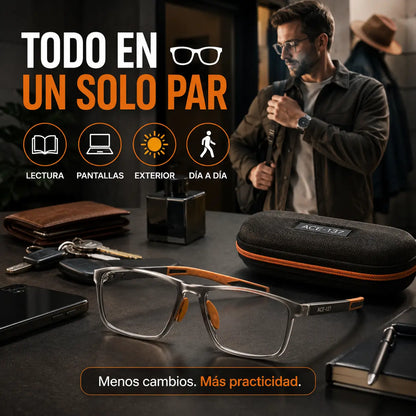 OptiFlex TR90®: Gafas Multifocales Fotocromáticas con Filtro de Luz Azul + ENVIO GRATIS + REGALO