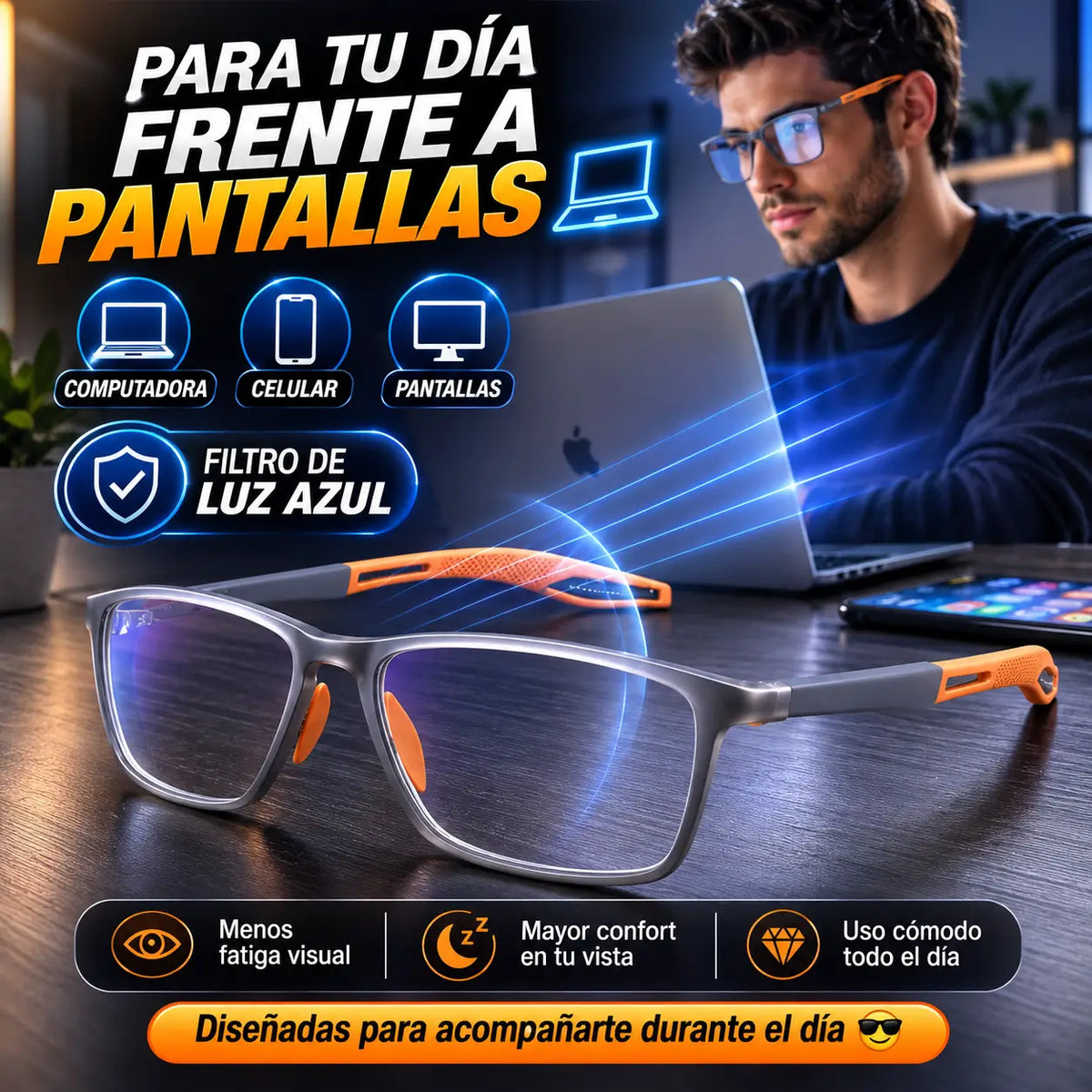 OptiFlex TR90®: Gafas Multifocales Fotocromáticas con Filtro de Luz Azul + ENVIO GRATIS + REGALO