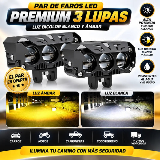 2 Faros Led