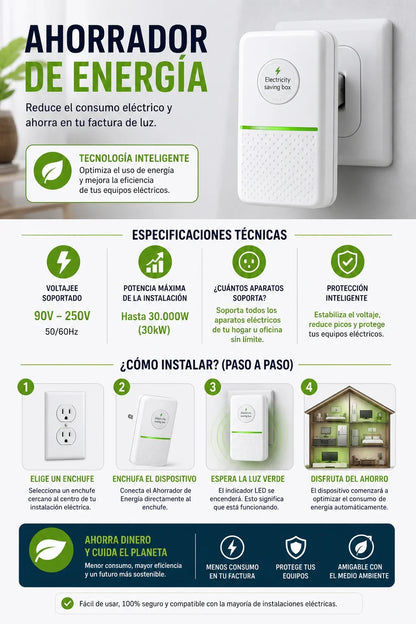 AhorraMás Energy - AHORRADOR DE ENERGÍA compre 1 llévese 2 + Envío gratis