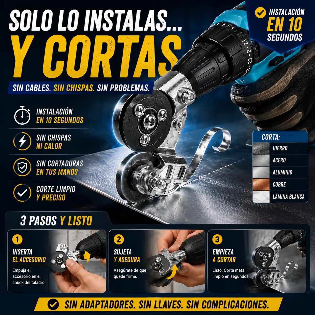 Cortador de Metal Pro + Envio Gratis + Regalo