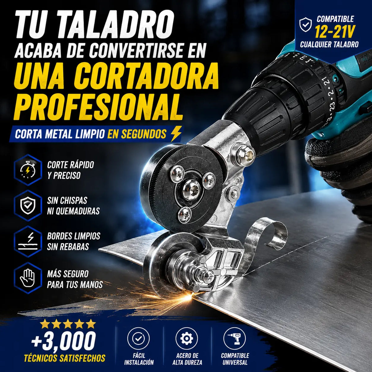 Cortador de Metal Pro + Envio Gratis + Regalo