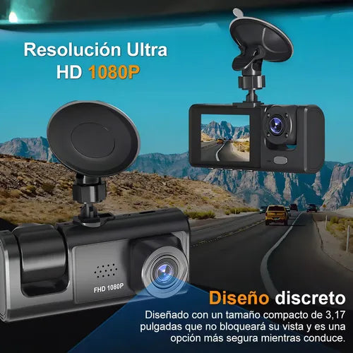 Cámara Para Carro 3 en 1 | Conduce con tranquilidad y seguridad