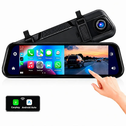 DriveVision 360 | Espejo Retrovisor con Cámara Delantera para Auto