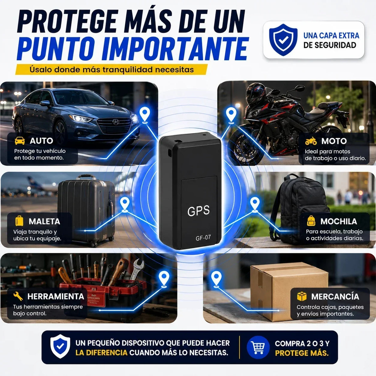 Gps Rastreador Magnético | Ubica Todo Sin Rastro + envio gratis + regalo