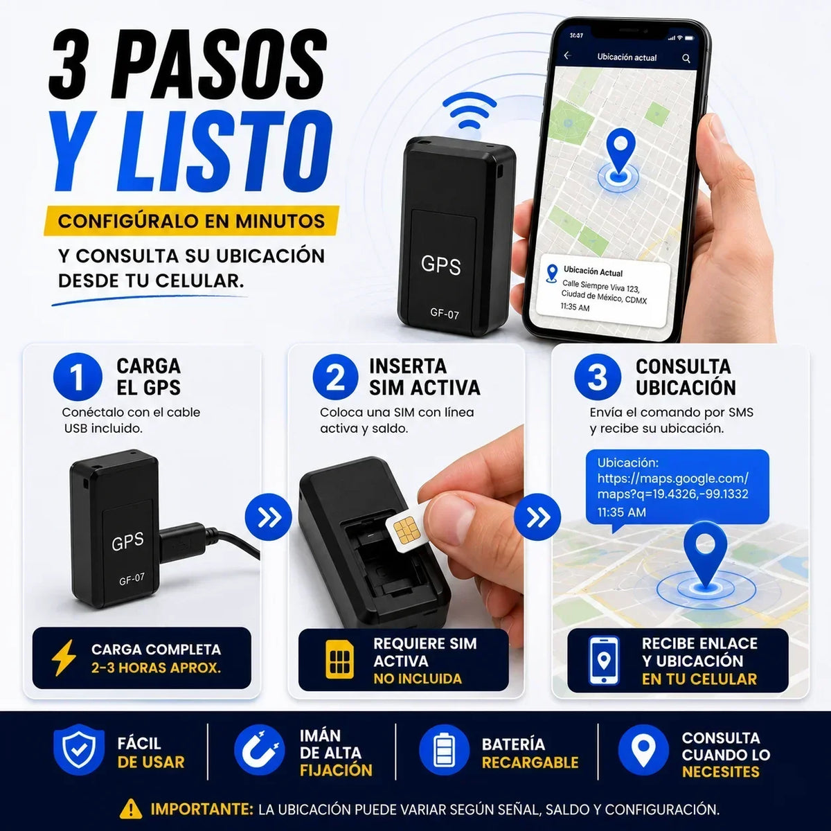 Gps Rastreador Magnético | Ubica Todo Sin Rastro + envio gratis + regalo