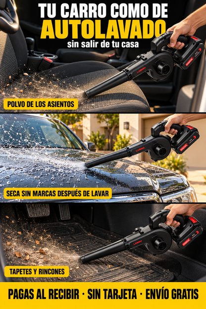SoplaMax 21V | Soplador Inalámbrico con 2 Baterías + Envío Gratis + Regalo