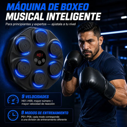 Máquina de Golpeo Interactiva con Música 🥊🔊 | Entrenador de Box para Casa con Luces y Ritmo + Envio Gratis + Regalo