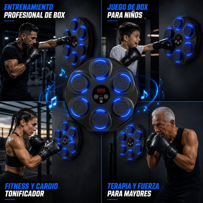 Máquina de Golpeo Interactiva con Música 🥊🔊 | Entrenador de Box para Casa con Luces y Ritmo + Envio Gratis + Regalo