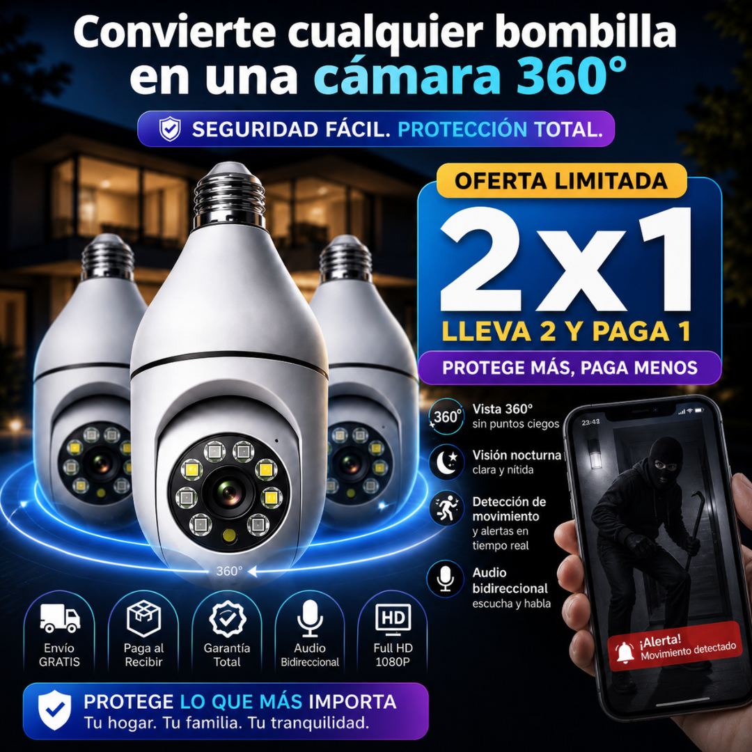 Vigilux™ | Sistema de Seguridad 360° Inteligente + Envio Gratis + Regalo