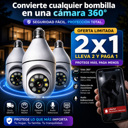 Vigilux™ | Sistema de Seguridad 360° Inteligente + Envio Gratis + Regalo