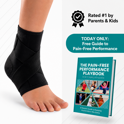 Youth Heel Support Sleeve - Compression Relief for Active Kids