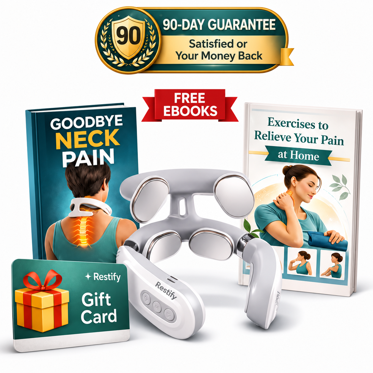 Restify Pro™ - Massage, Electrical Stimulation, and Therapeutic Heat
