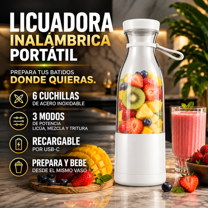 Mixa™ Licuadora Portatil Recargable Inalambrica + ENVIO GRATIS + REGALO