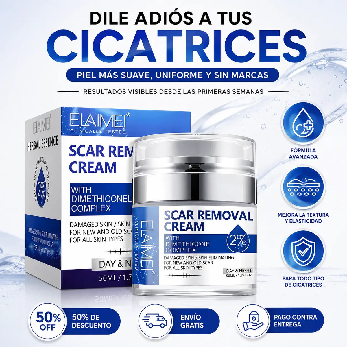 Crema Para Cicatrices Profundas + ENVIO GRATIS + REGALO